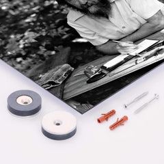 Aleksandr Solzhenitsyn metal print mockup