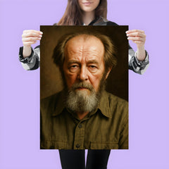 Aleksandr Solzhenitsyn portrait poster 3