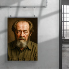 Aleksandr Solzhenitsyn portrait poster 4