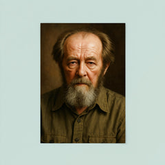 Aleksandr Solzhenitsyn portrait poster 8