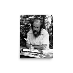 Aleksandr Solzhenitsyn poster on a plain backdrop in size 12"x16".