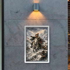 Aleksandr Suvorov crossing the Alps in blizzard poster 2