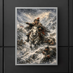 Aleksandr Suvorov crossing the Alps in blizzard poster 5