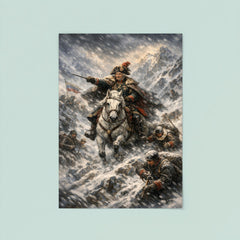Aleksandr Suvorov crossing the Alps in blizzard poster 8