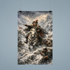 Aleksandr Suvorov crossing the Alps in blizzard poster 9