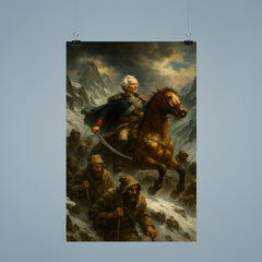 Aleksandr Suvorov crossing the Alps with ragged troops poster 9