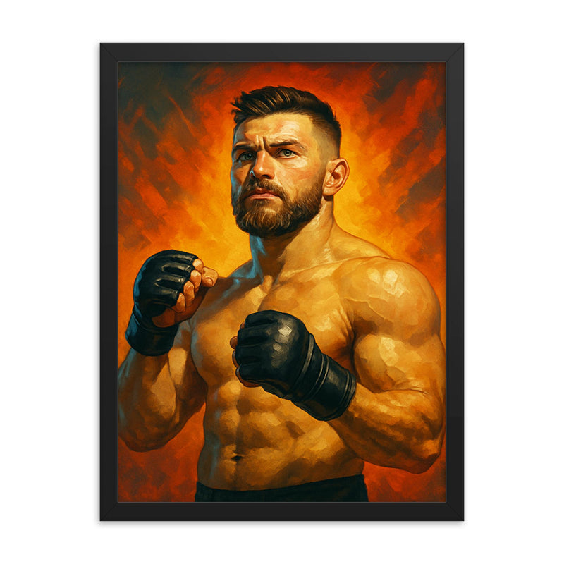 Aleksei Chirikov framed print on a plain backdrop in size 18