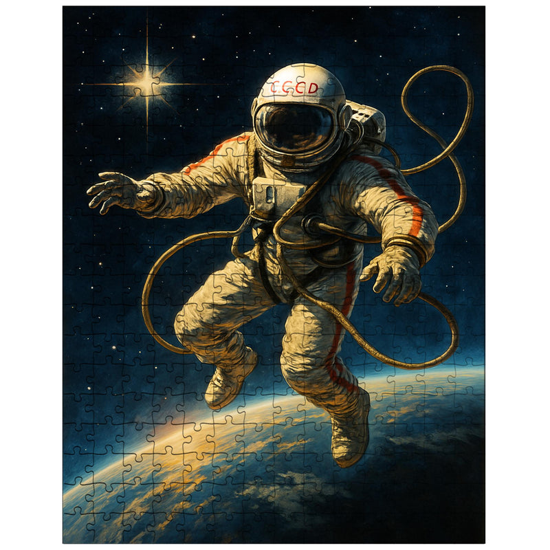 Aleksei Leonov spacewalk over Earth’s curve jigsaw puzzle