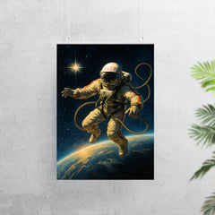 Aleksei Leonov spacewalk over Earth’s curve poster 7