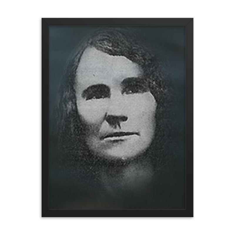 Alena Kish framed print on a plain backdrop in size 18