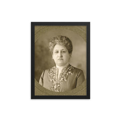 Aletta Jacobs framed print on a plain backdrop in size 12"x16".