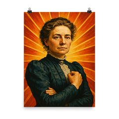 Aletta Jacobs poster on a plain backdrop in size 8"x10".