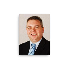 Alex Johnstone canvas print on a plain backdrop in size 12"x16".