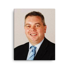 Alex Johnstone canvas print on a plain backdrop in size 16"x20".