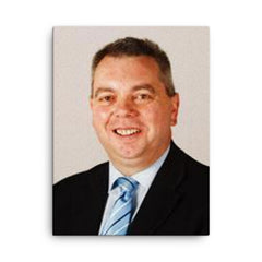 Alex Johnstone canvas print on a plain backdrop in size 18"x24".