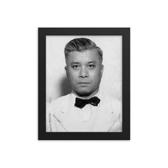 Alexander Andries Maramis framed print on a plain backdrop in size 8"x10".