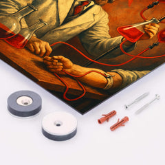 Alexander Bogdanov red star transfusion laboratory metal print mockup