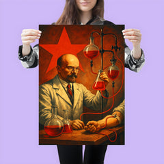 Alexander Bogdanov red star transfusion laboratory poster 3