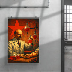 Alexander Bogdanov red star transfusion laboratory poster 4