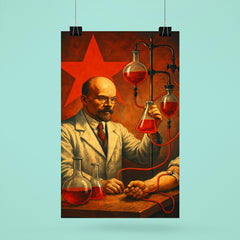 Alexander Bogdanov red star transfusion laboratory poster 6