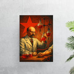 Alexander Bogdanov red star transfusion laboratory poster 7