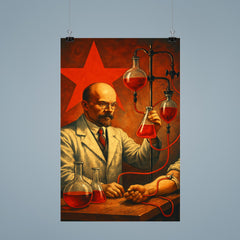 Alexander Bogdanov red star transfusion laboratory poster 9