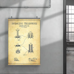 Alexander Graham Bell's original patent for the telephone poster 4