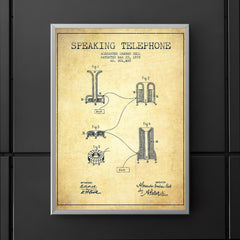 Alexander Graham Bell's original patent for the telephone poster 5