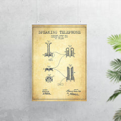 Alexander Graham Bell's original patent for the telephone poster 7