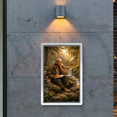 Alexander Grothendieck in forest exile contemplation poster 2