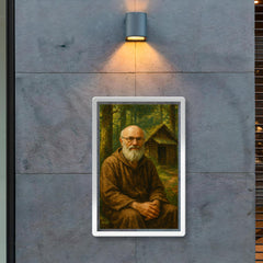 Alexander Grothendieck in forest hermit retreat poster 2