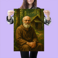Alexander Grothendieck in forest hermit retreat poster 3