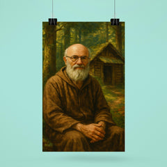 Alexander Grothendieck in forest hermit retreat poster 6