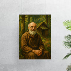 Alexander Grothendieck in forest hermit retreat poster 7