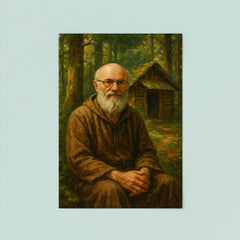 Alexander Grothendieck in forest hermit retreat poster 8