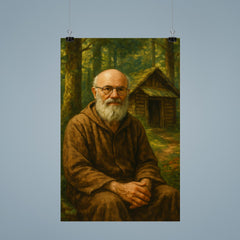 Alexander Grothendieck in forest hermit retreat poster 9