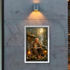 Alexander Grothendieck in reclusive forest solitude poster 2