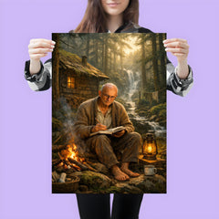 Alexander Grothendieck in reclusive forest solitude poster 3