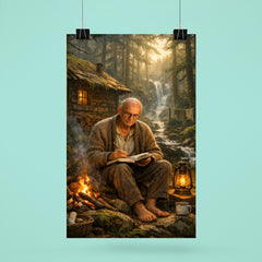 Alexander Grothendieck in reclusive forest solitude poster 6