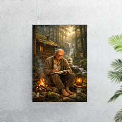 Alexander Grothendieck in reclusive forest solitude poster 7