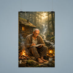 Alexander Grothendieck in reclusive forest solitude poster 9