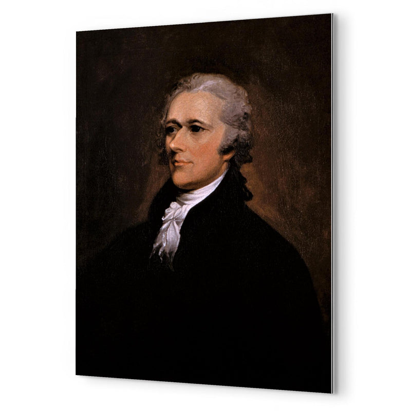 Alexander Hamilton by John Trumbull metal print mockup