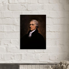 Alexander Hamilton by John Trumbull metal print mockup
