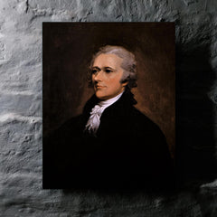 Alexander Hamilton by John Trumbull metal print mockup