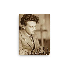 Alexander Ilyin-Genevsky canvas print on a plain backdrop in size 12"x16".