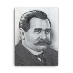 Alexander Lodygin canvas print on a plain backdrop in size 18"x24".