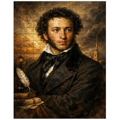Alexander Pushkin in black frock coat jigsaw puzzle