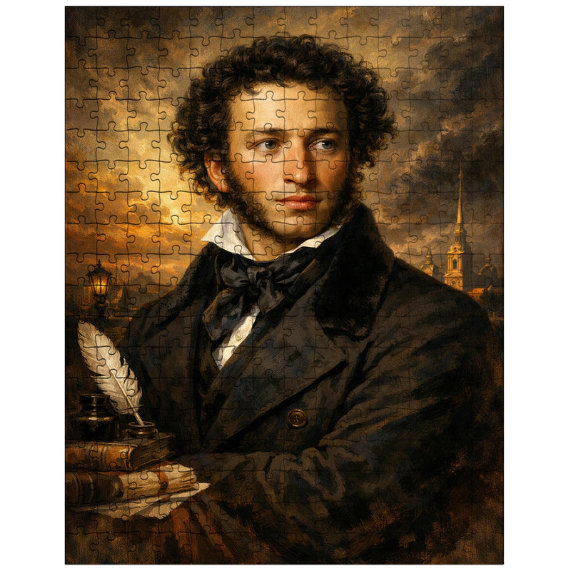 Alexander Pushkin in black frock coat jigsaw puzzle