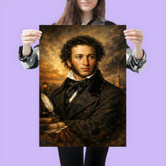 Alexander Pushkin in black frock coat poster 3