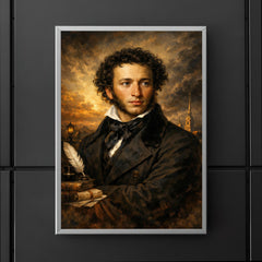 Alexander Pushkin in black frock coat poster 5